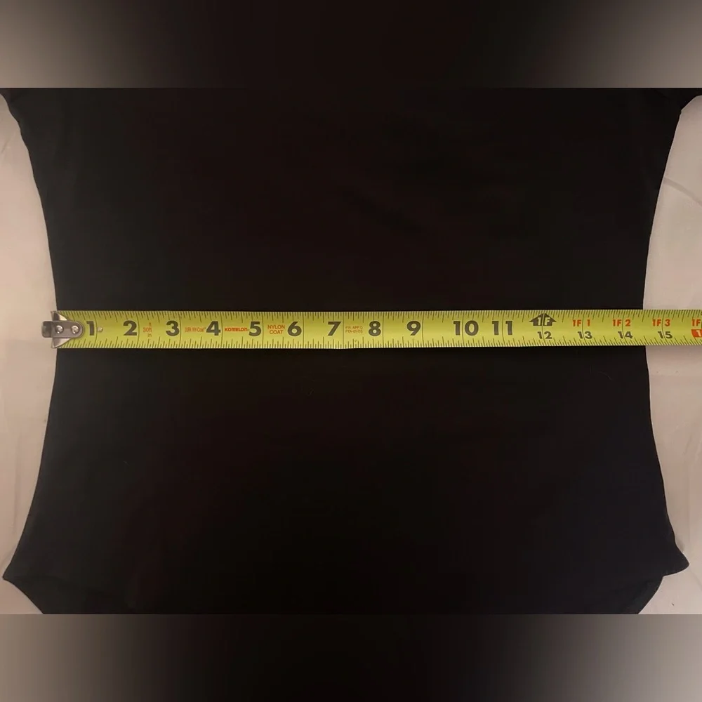 Mangopop Long Sleeve Bodysuit Black Size Medium - Picture 9 of 15